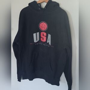 Vintage 90s USA Volleyball Reverse Weave Hoodie